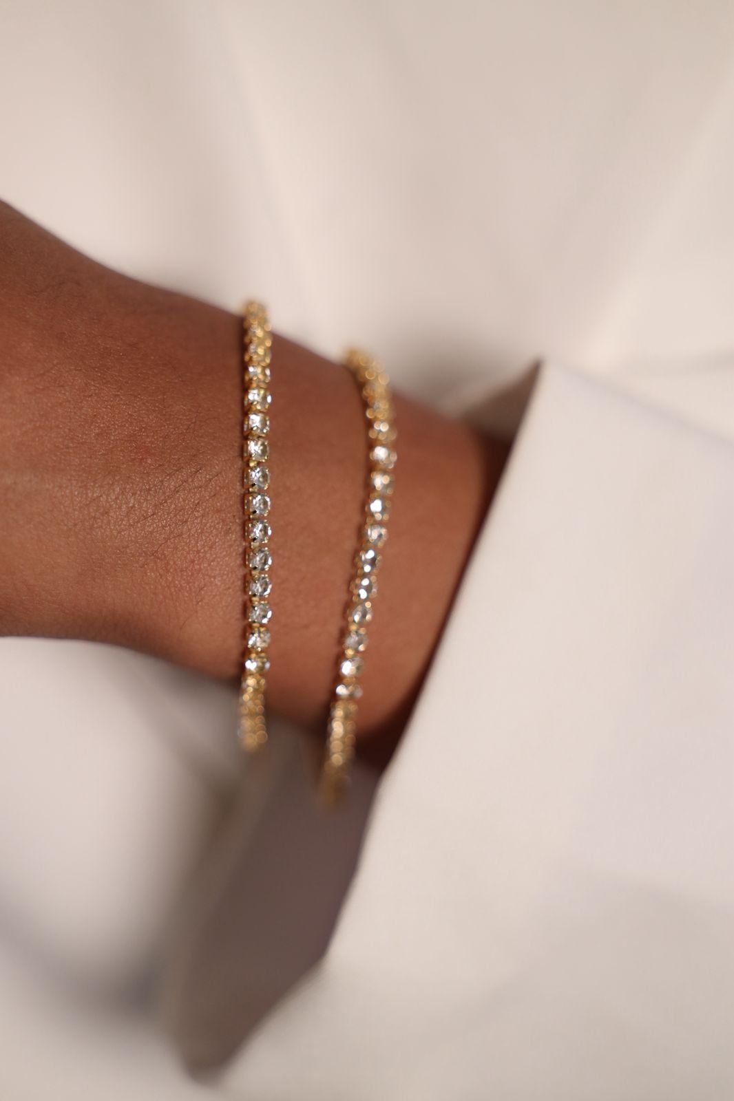 Pulseira Riviera Cristal Semi Joia