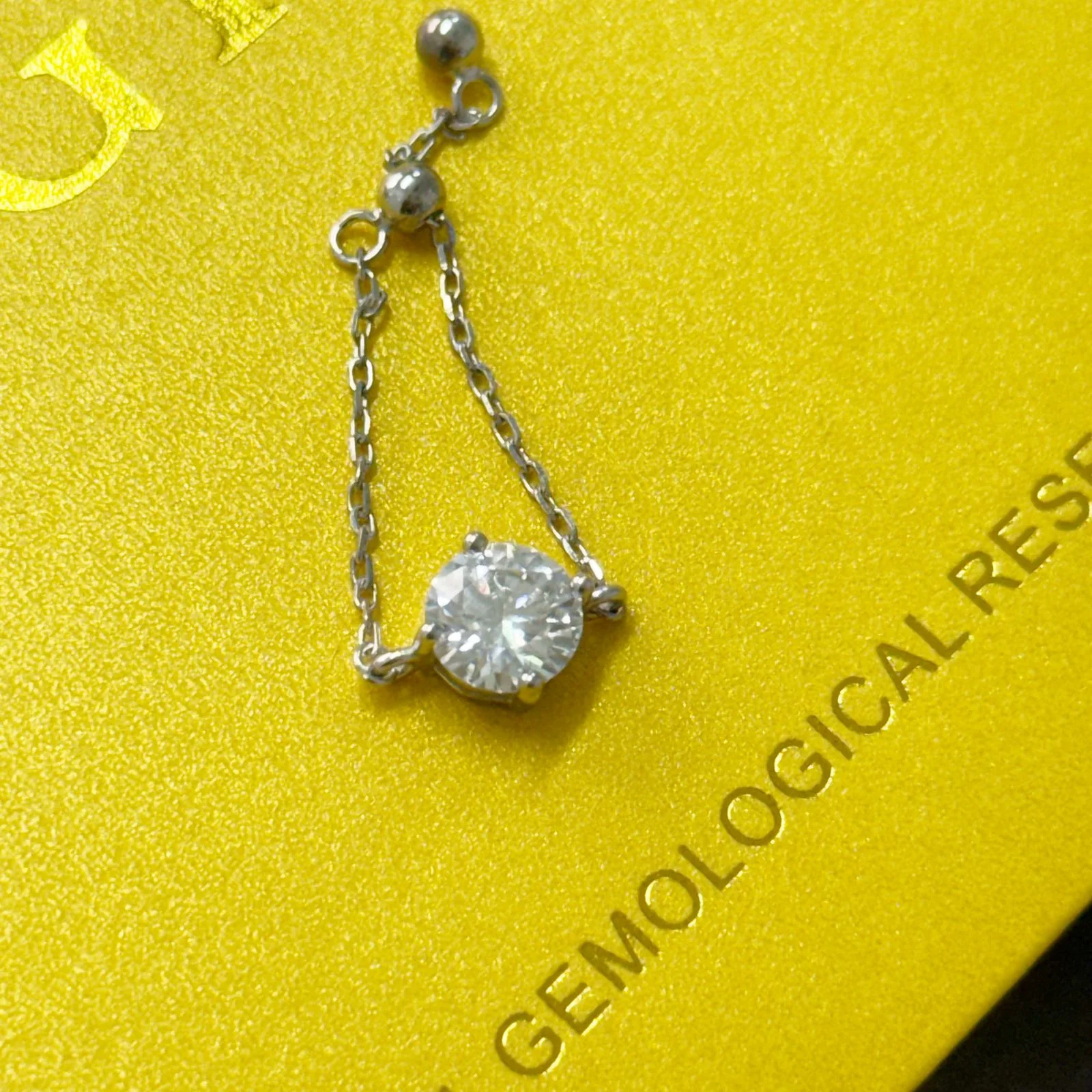 Anel Moissanite Ajustável Prata 925