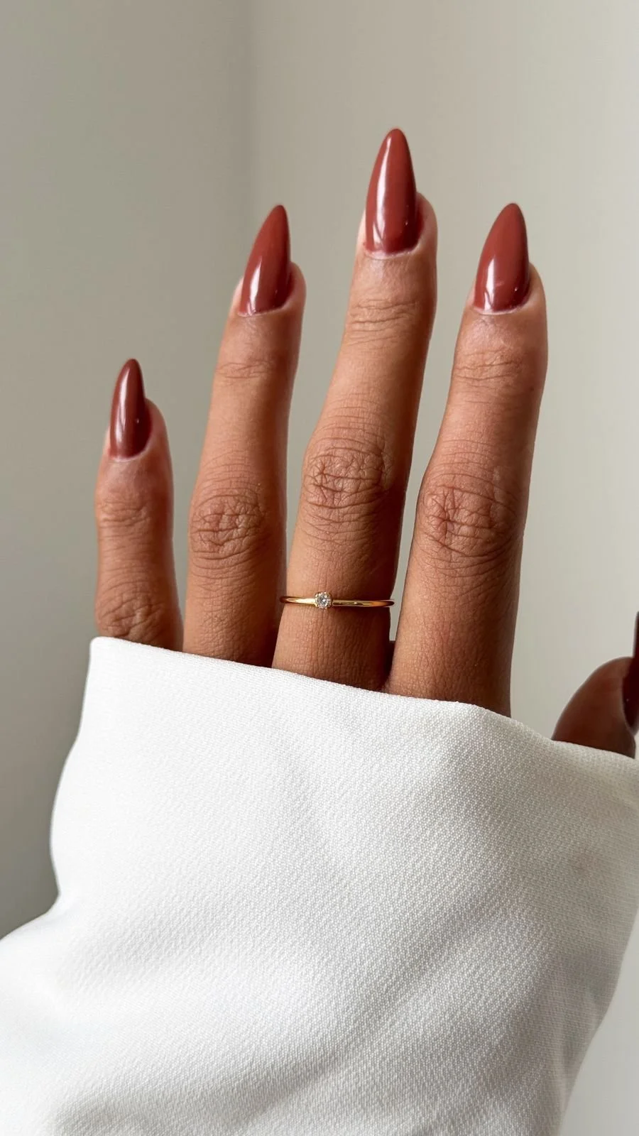 Anel Solitário em Semi Joia Banhado á OURO