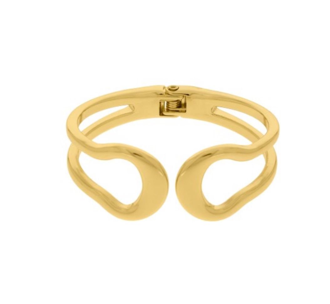 BRA45 Bracelete dois fios gold Semi Jóia