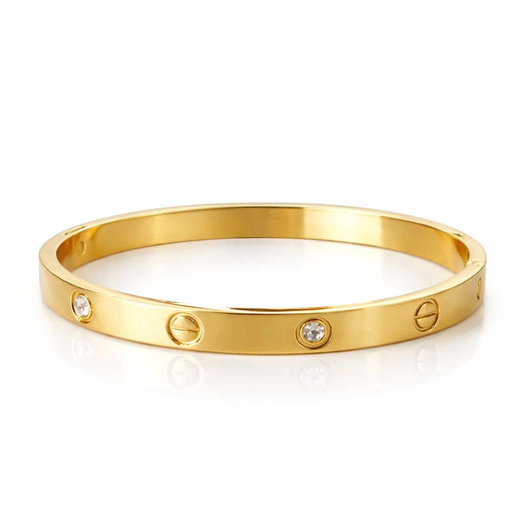 Bracelete Cart com Ponto de luz Gold Resistente à água