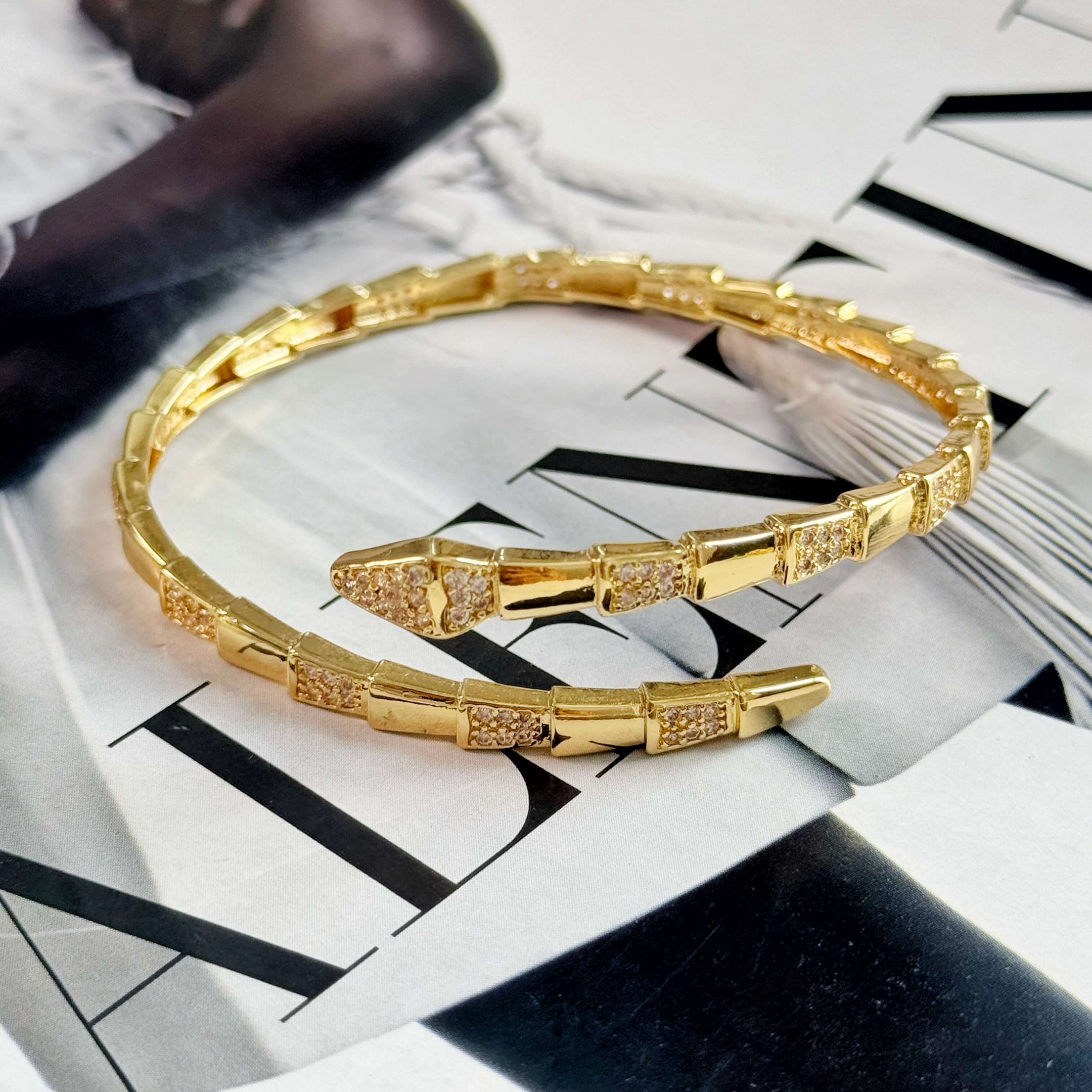Bracelete cobra semi joia