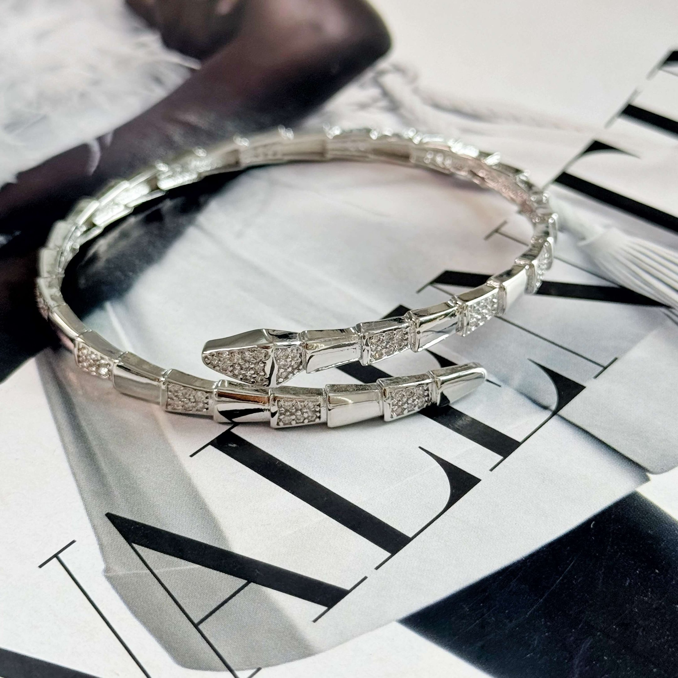 Bracelete cobra semi joia