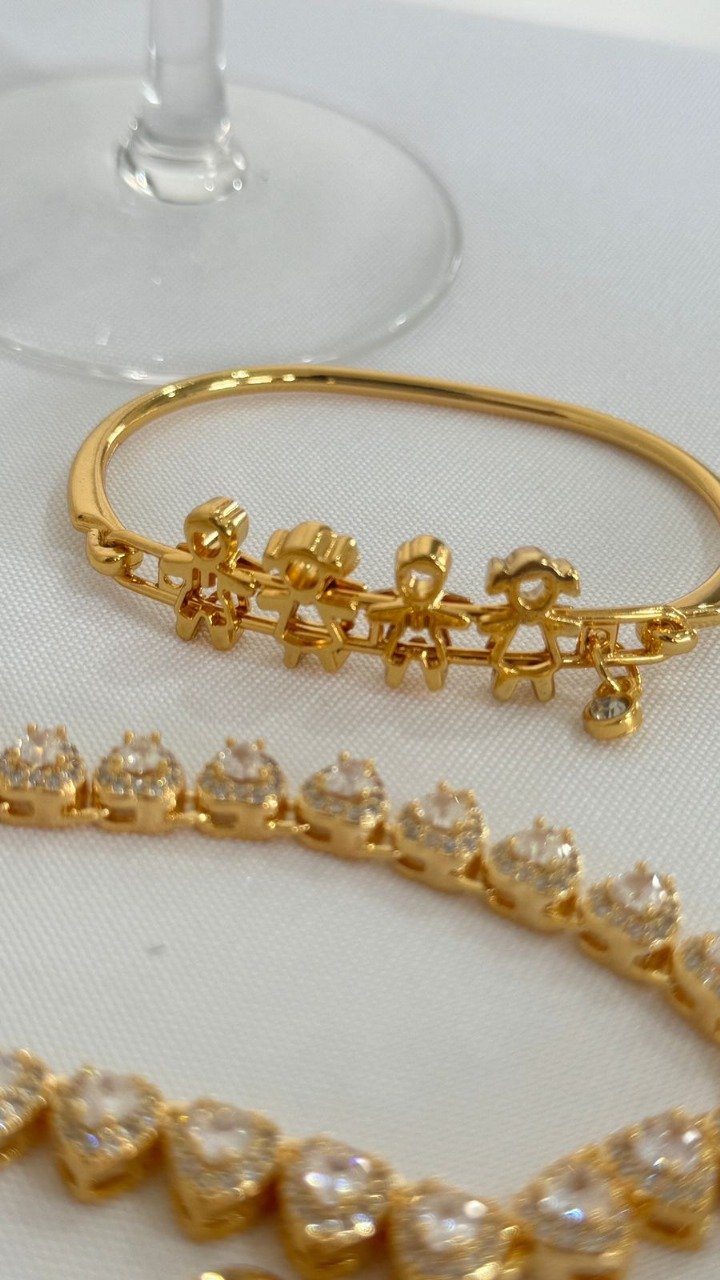 Bracelete Filhos Dourado