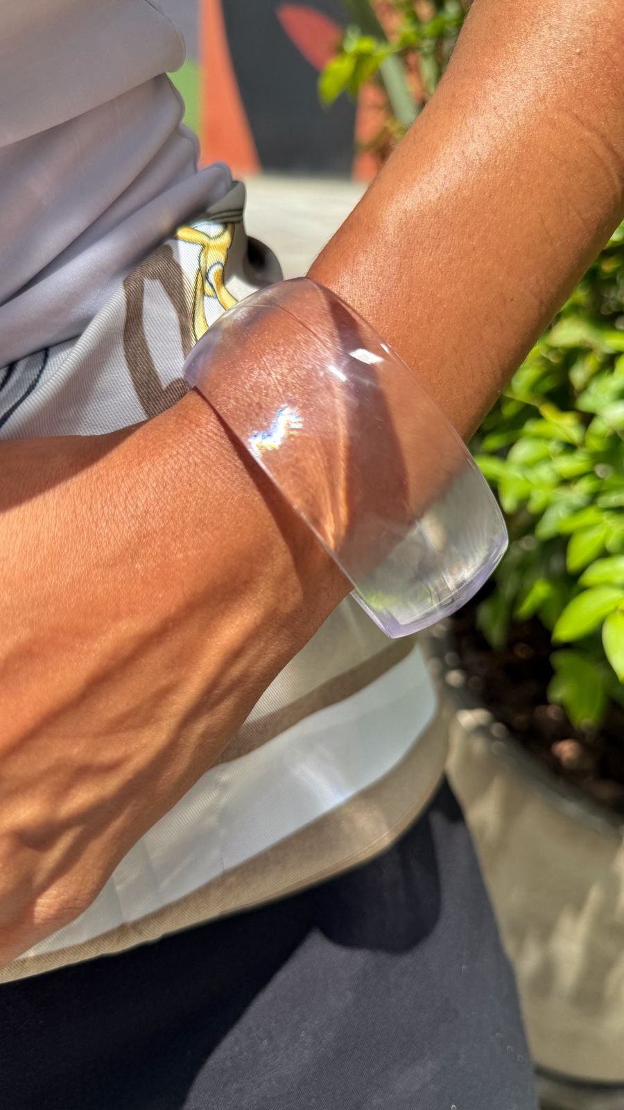 Bracelete Fio Redondo Acrílico