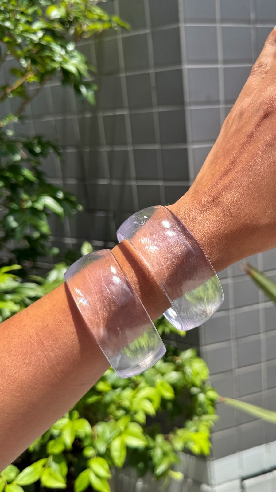 Bracelete Fio Redondo Acrílico