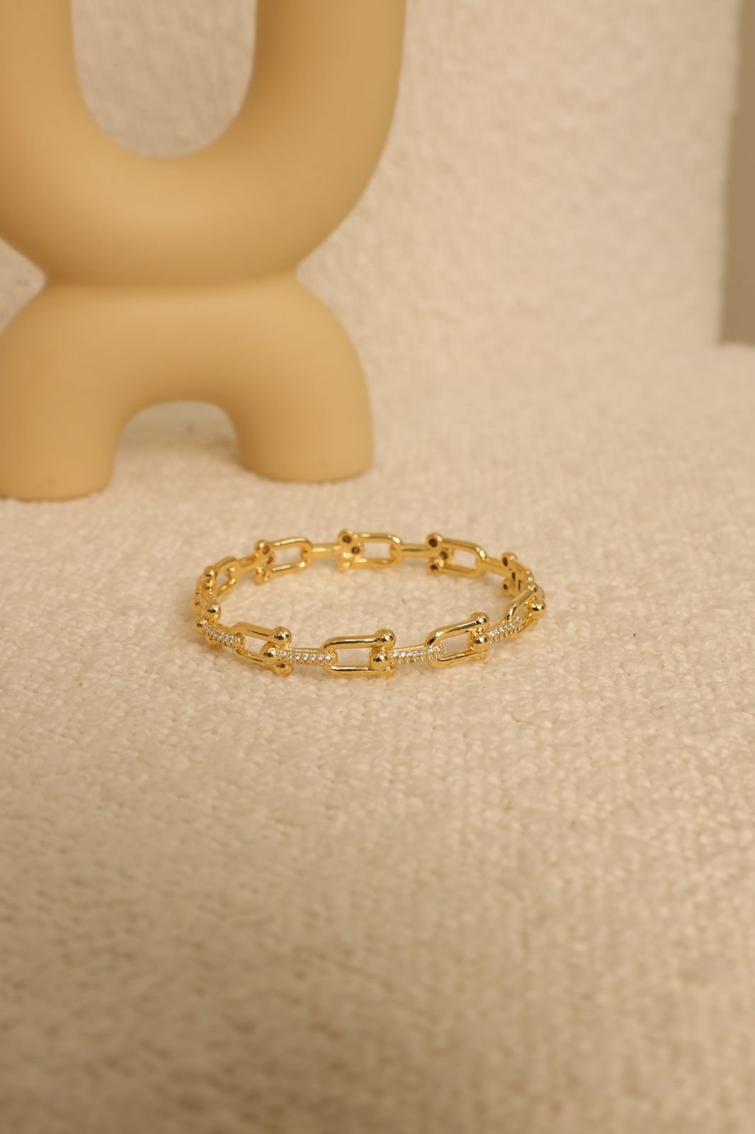 Bracelete Insp TF Cravejado em Semi Joia