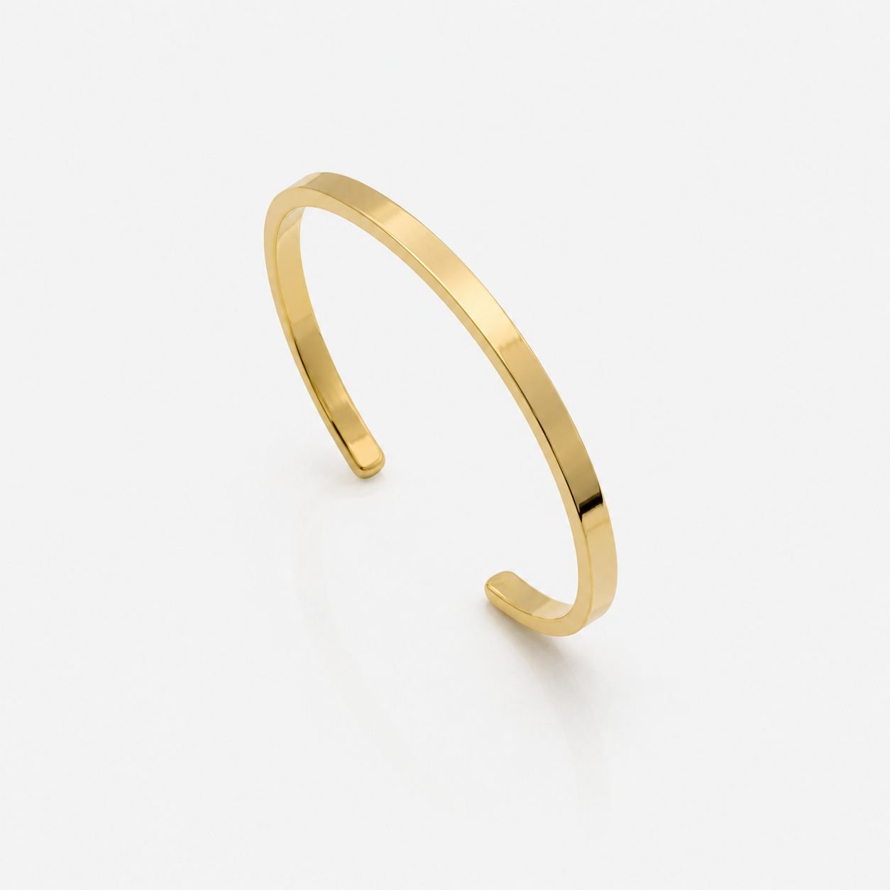 Bracelete Liso Gold Semi Joia