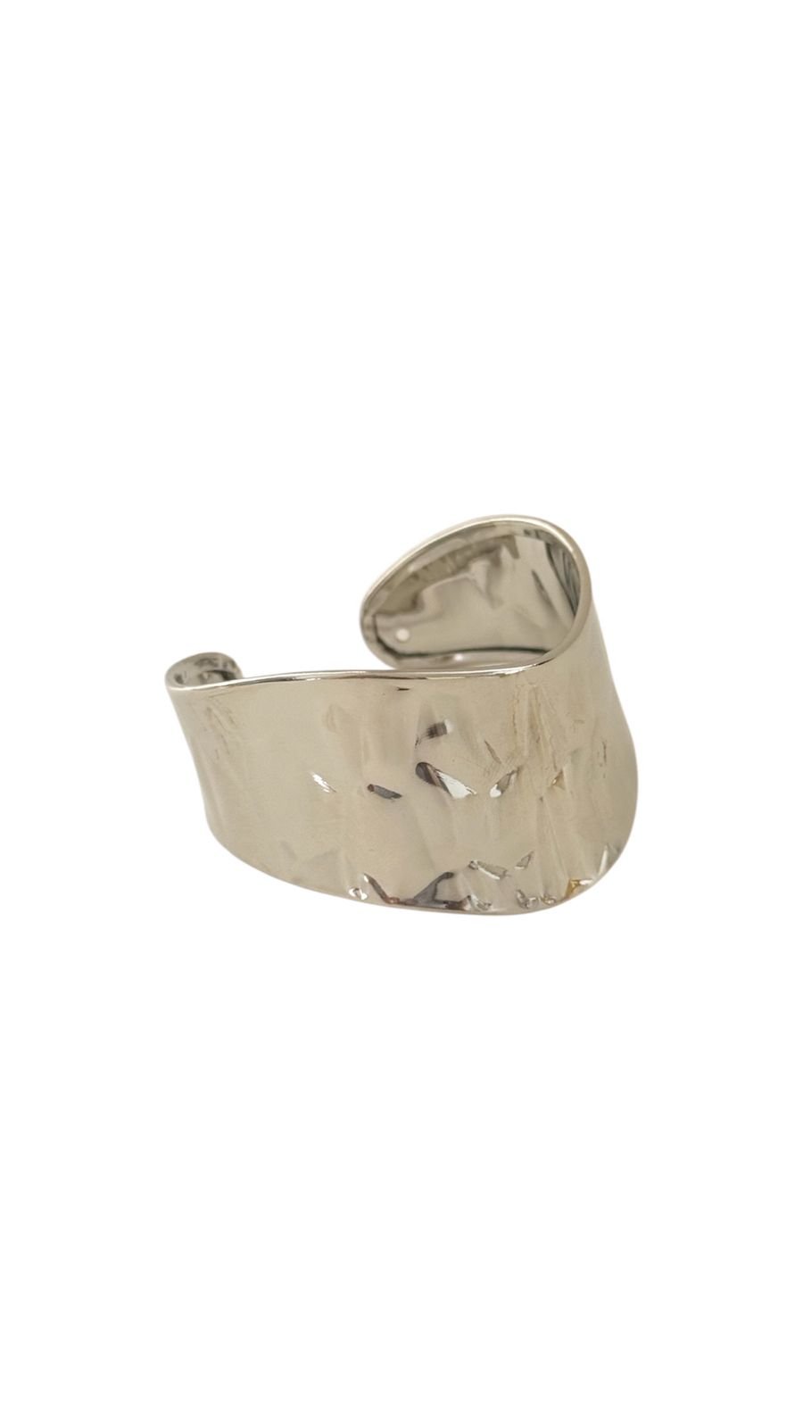 Bracelete Martelado Luxo Folheado