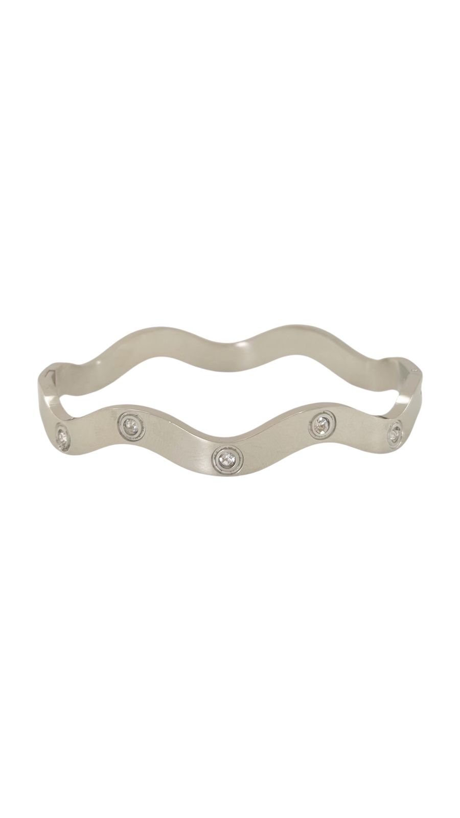 Bracelete Ondas Com Ponto de Luz Resistente á Agua