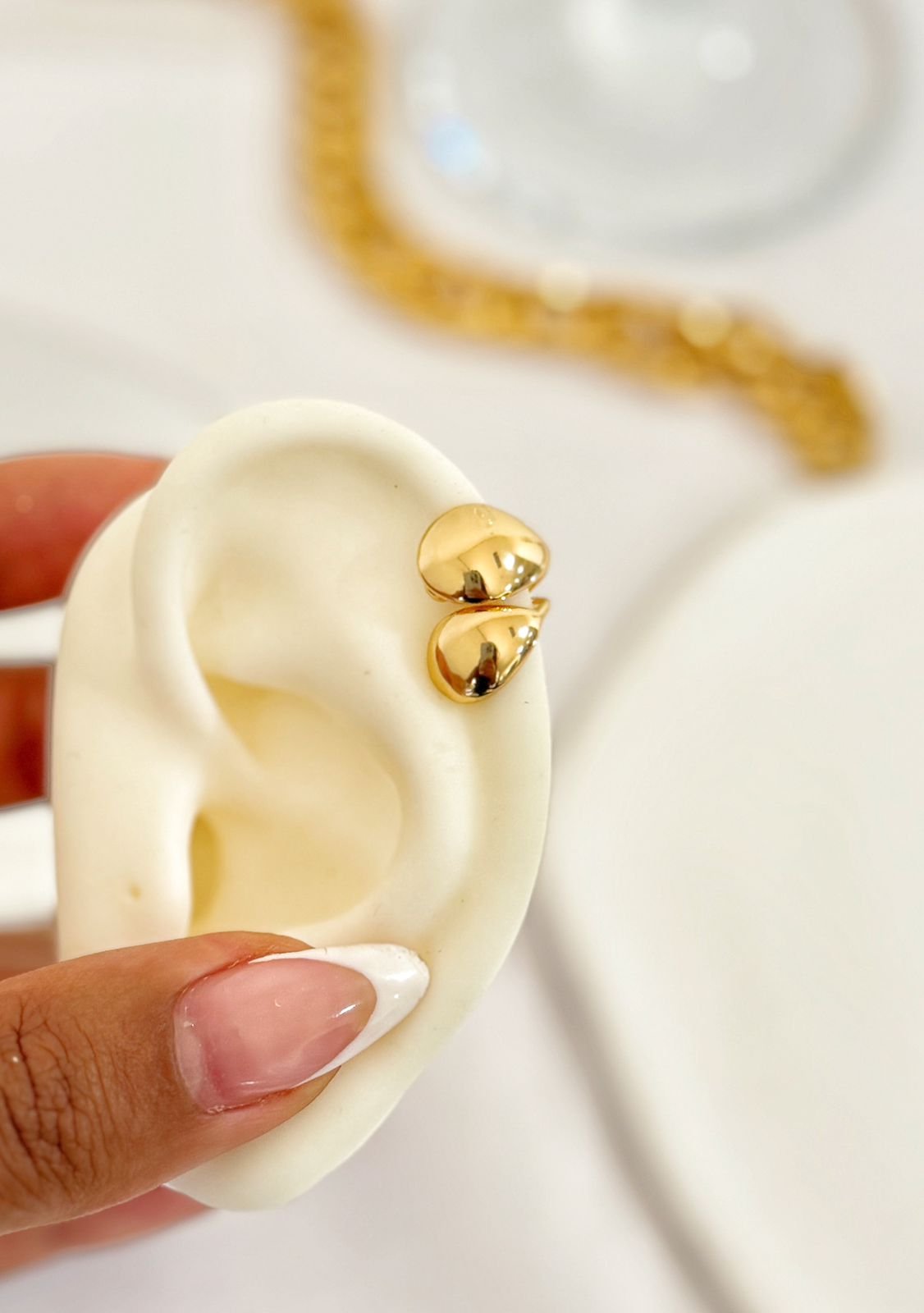 BRI102 Piercing Fake Ana Folheado