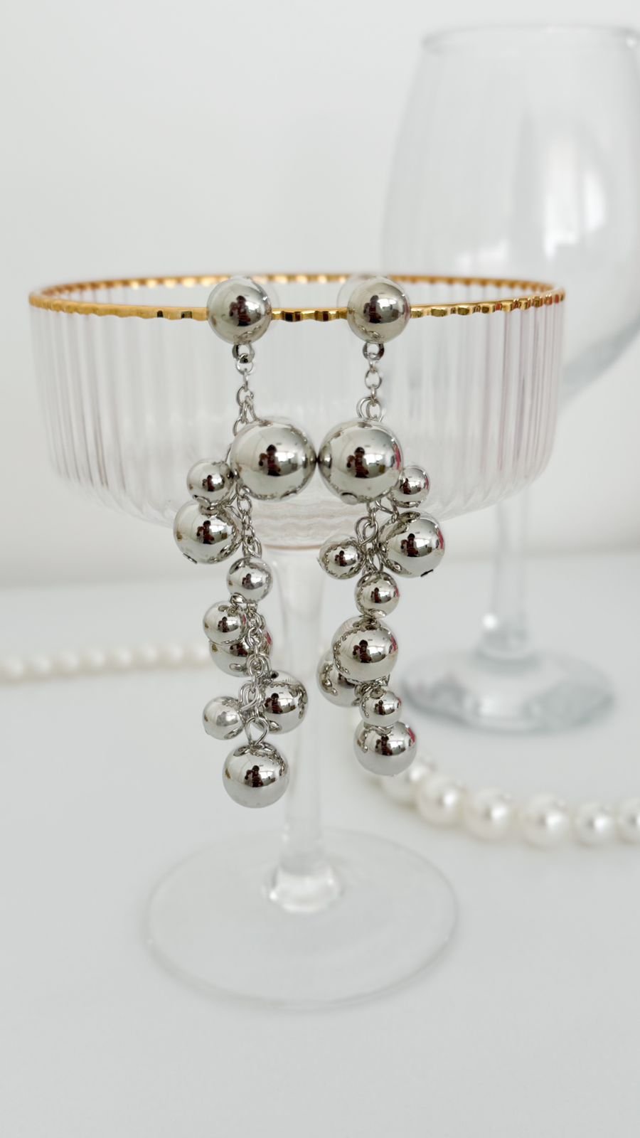 BRI233 Brinco Cacho Balls Folheado