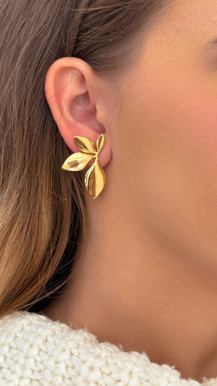 Brinco Galhos Elegance em AÇO INOX