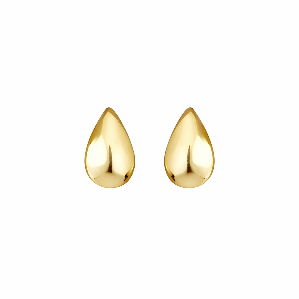 Brinco Gota Semi Joia Banhada a Ouro