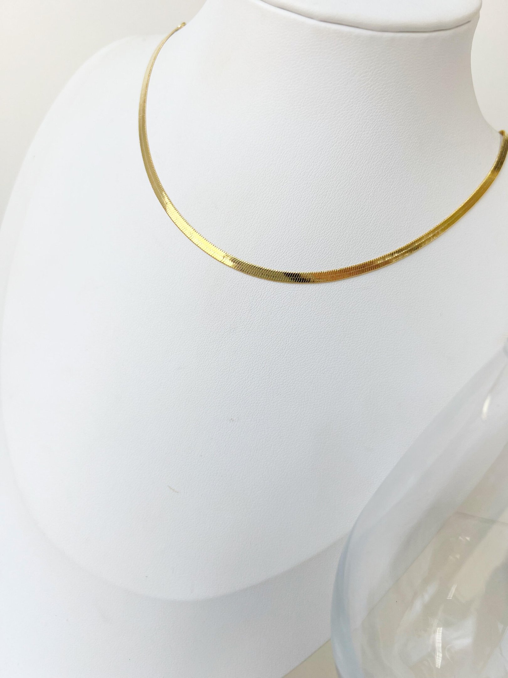 Choker Fita Lâmina folheada
