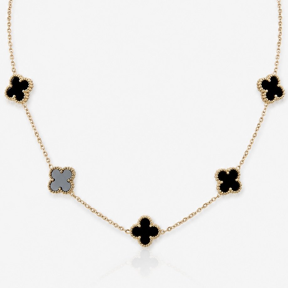 Colar Choker Trevos Insp Aço Inox