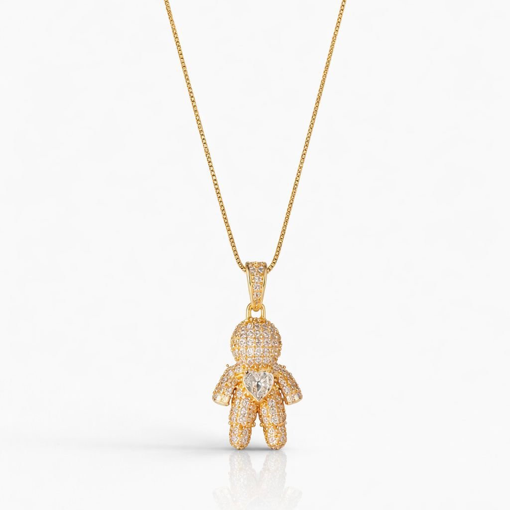 Colar Filhos com Zircônias Cravejadas Folheado a Ouro 18k