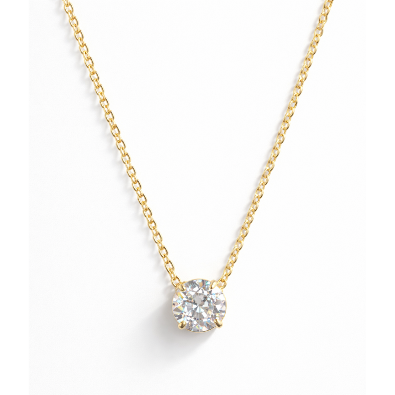 Colar Ponto de Luz Folheado