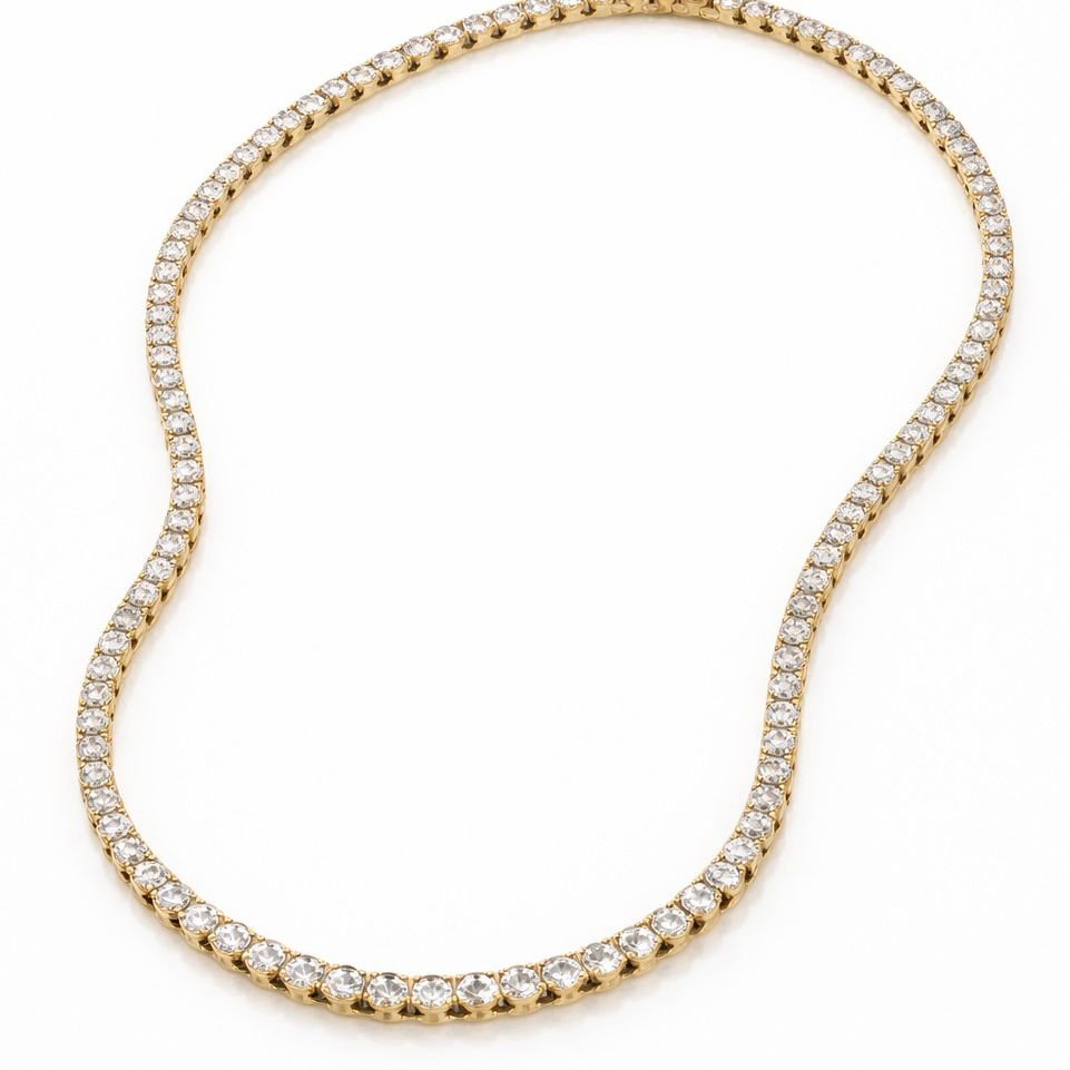 Colar Riviera com Zircônias Cravejadas Semijoia