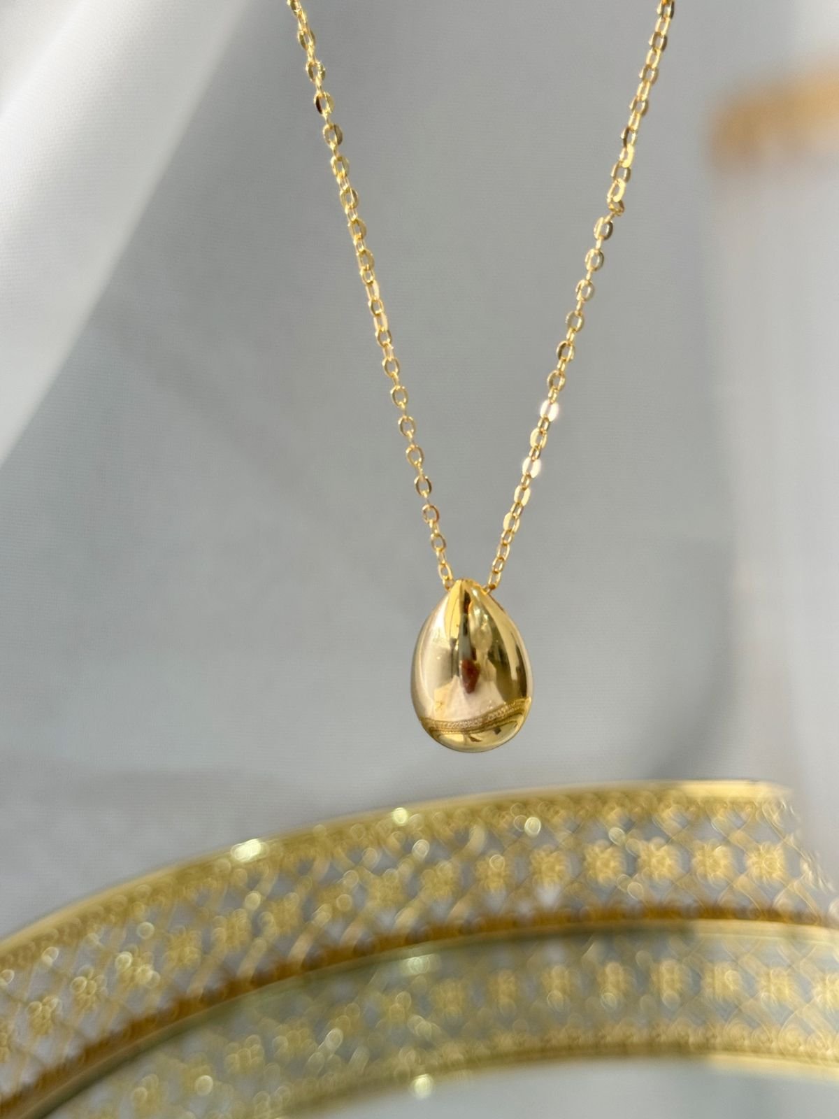 COLR100 Colar Gota Thin Semi jóia