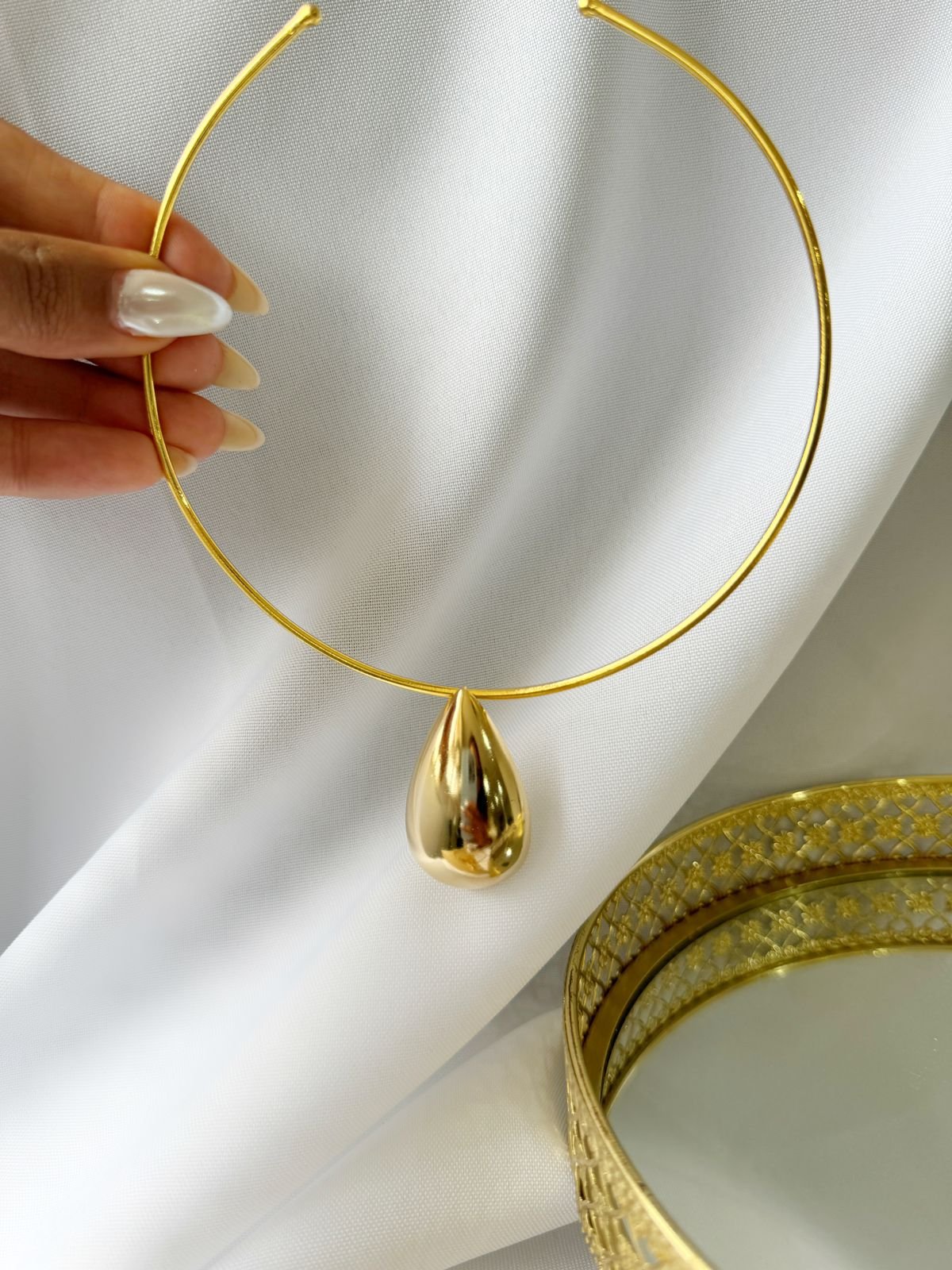 COLR104 Choker Aro Gota - Semi jóia