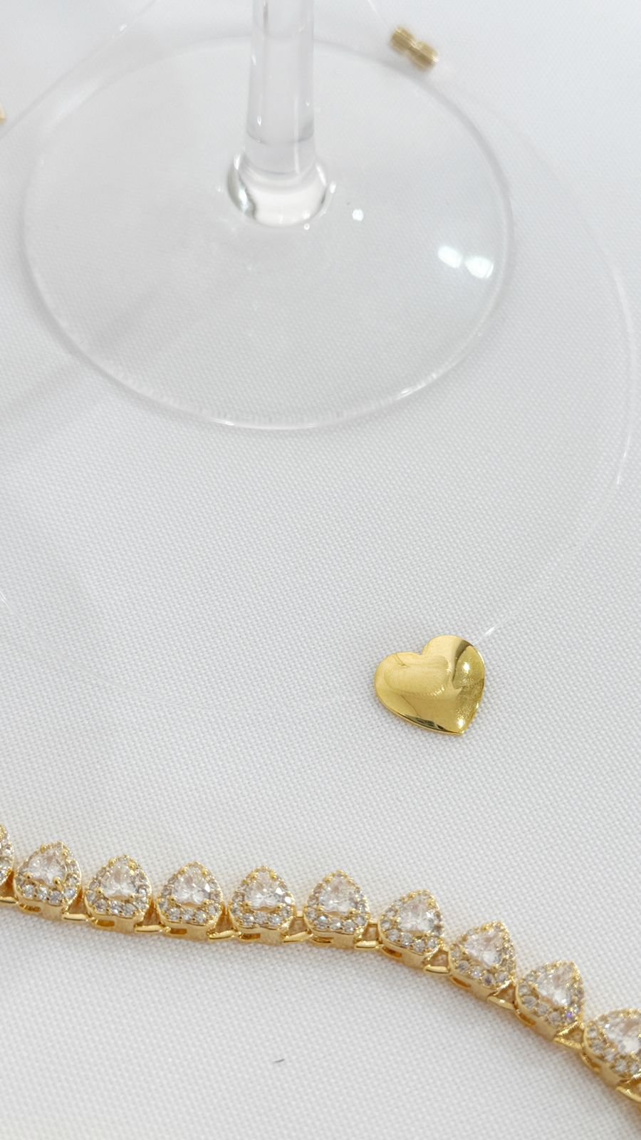 COLR120 Colar nylon com coração Semi jóia