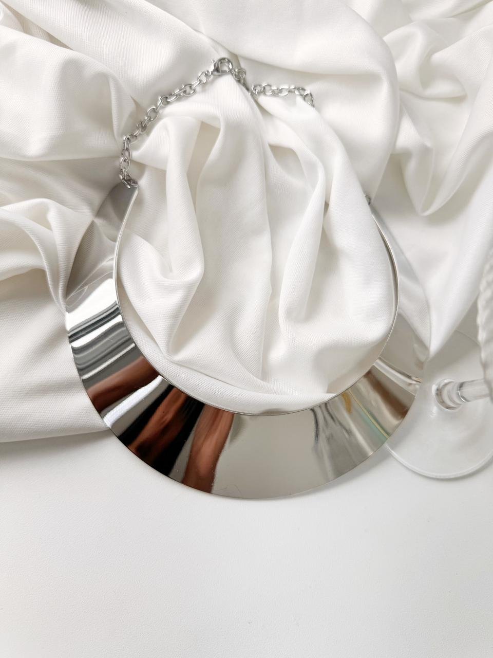 COLR169 Colar chapa lisa gold folheado