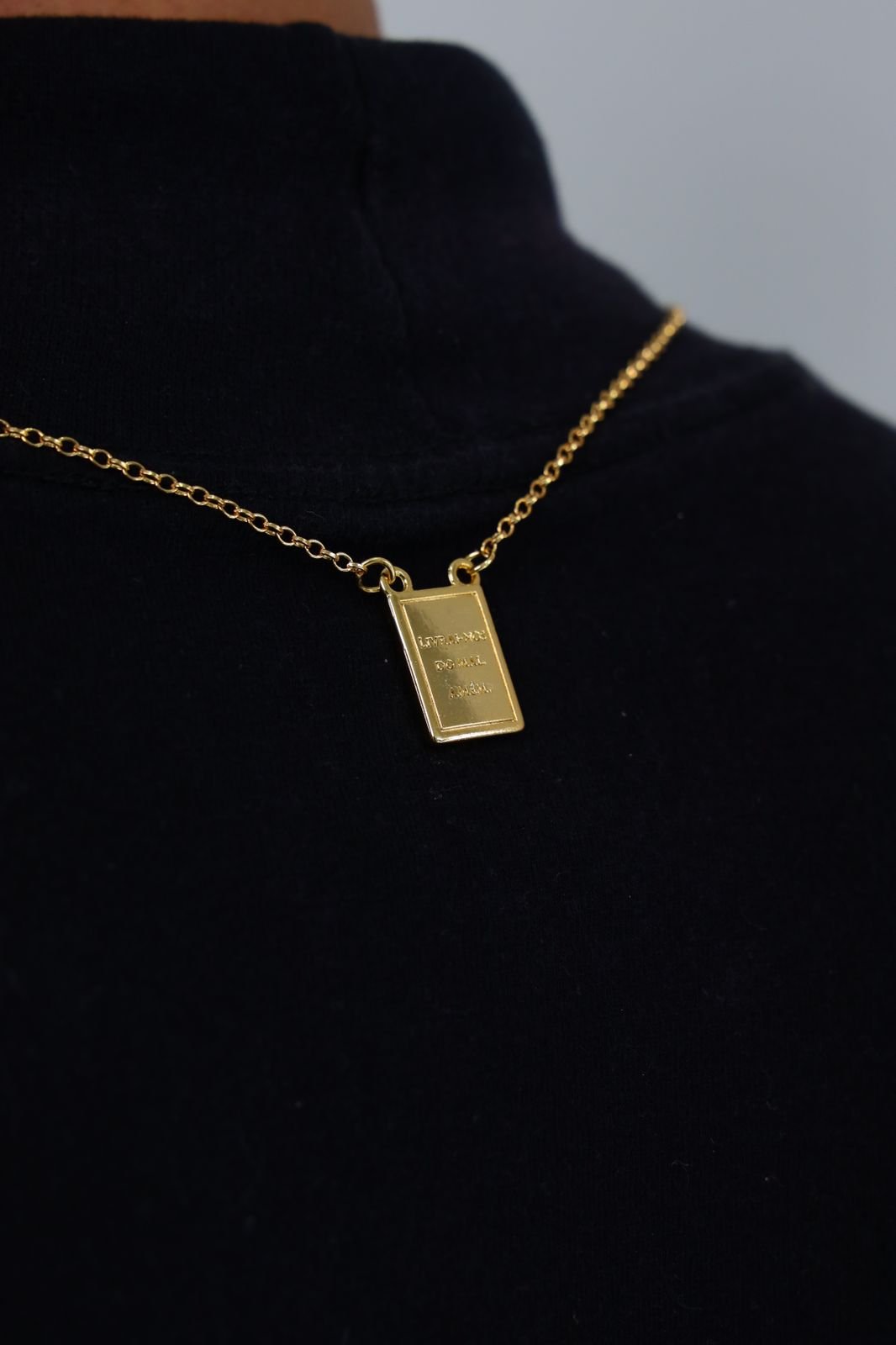 COLR235 Escapulário Masculino Livrai-Nos Do Mal Semi Jóia