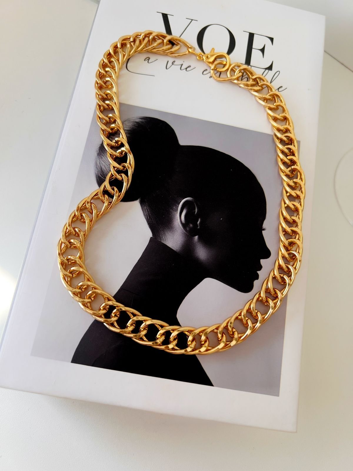 Colr38 Colar choker Trançada Semi Jóia