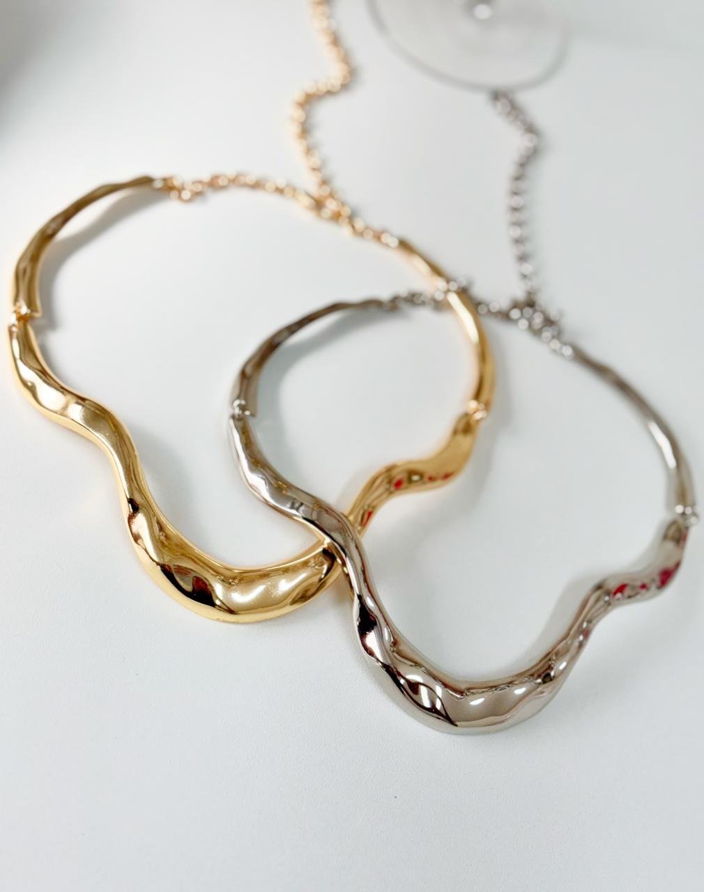 Colr59 Colar choker organic semi joia