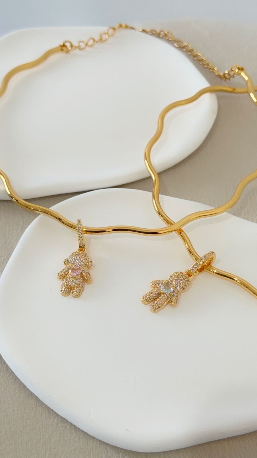 COLR98 Aro com pingente FILHO LOVE zircônia cravejado Semi jóia