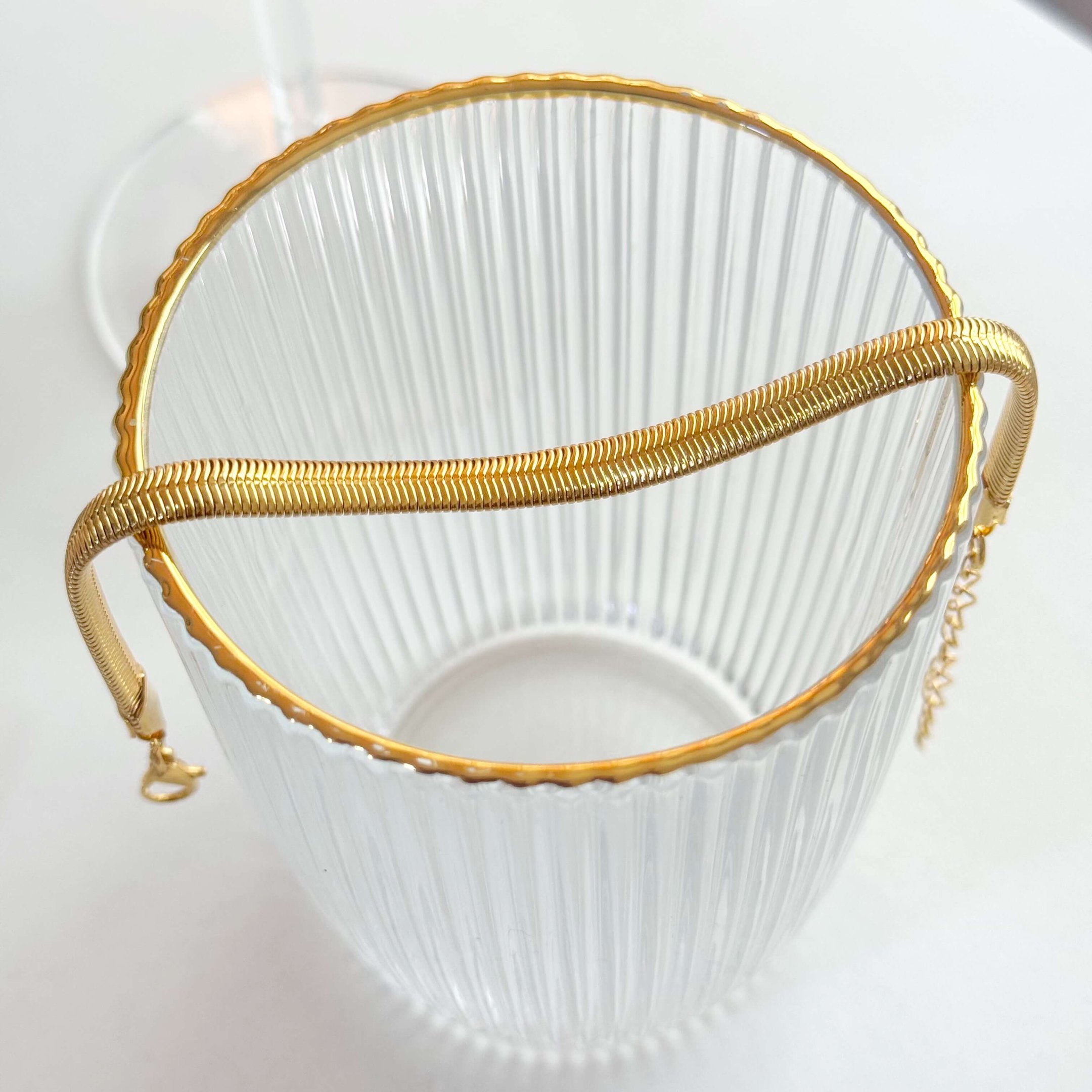 Pulseira Malha Lisa Folheada a Ouro 18K