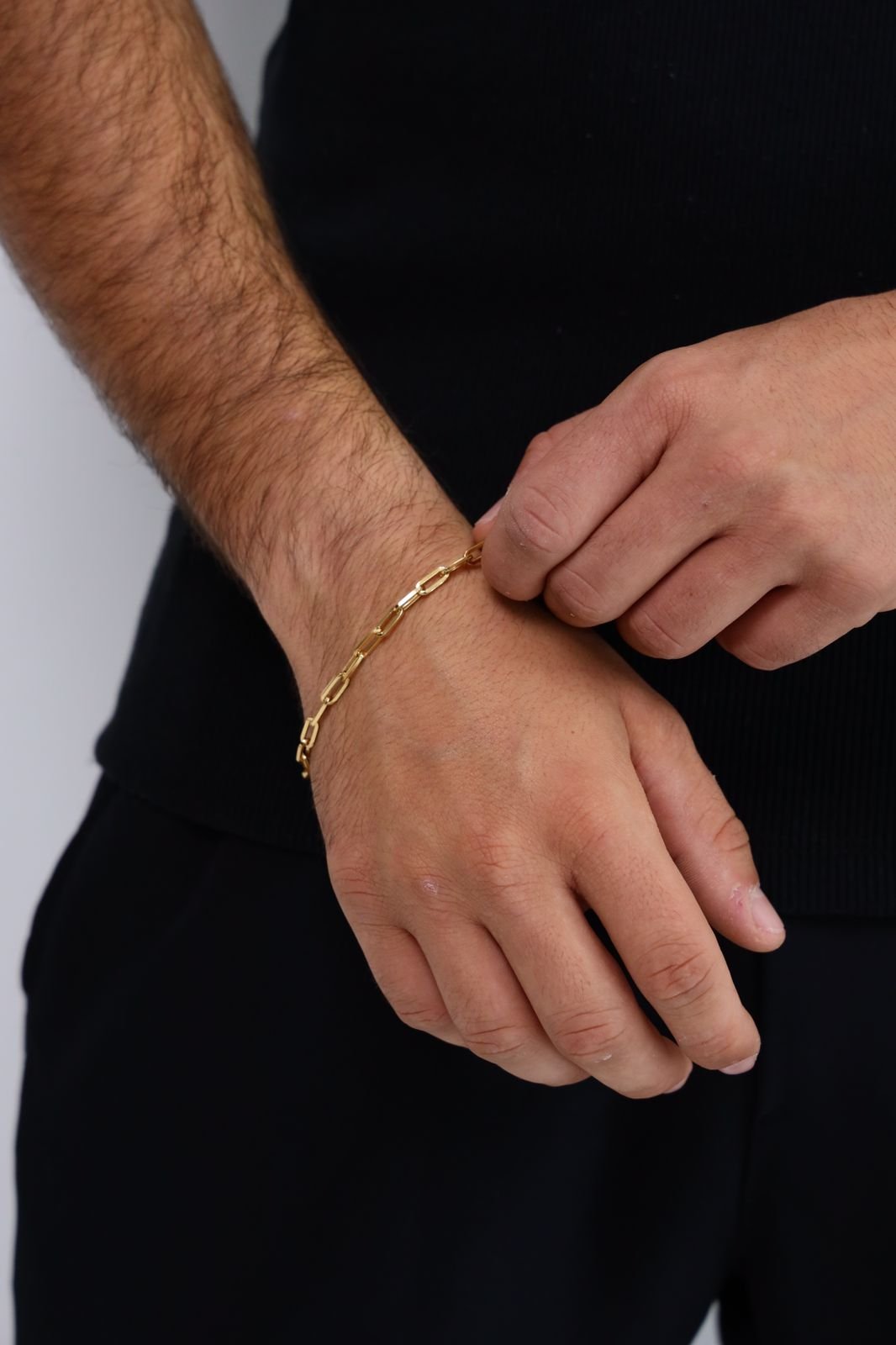 Pulseira Masculina Cart Gold Semi Jóia