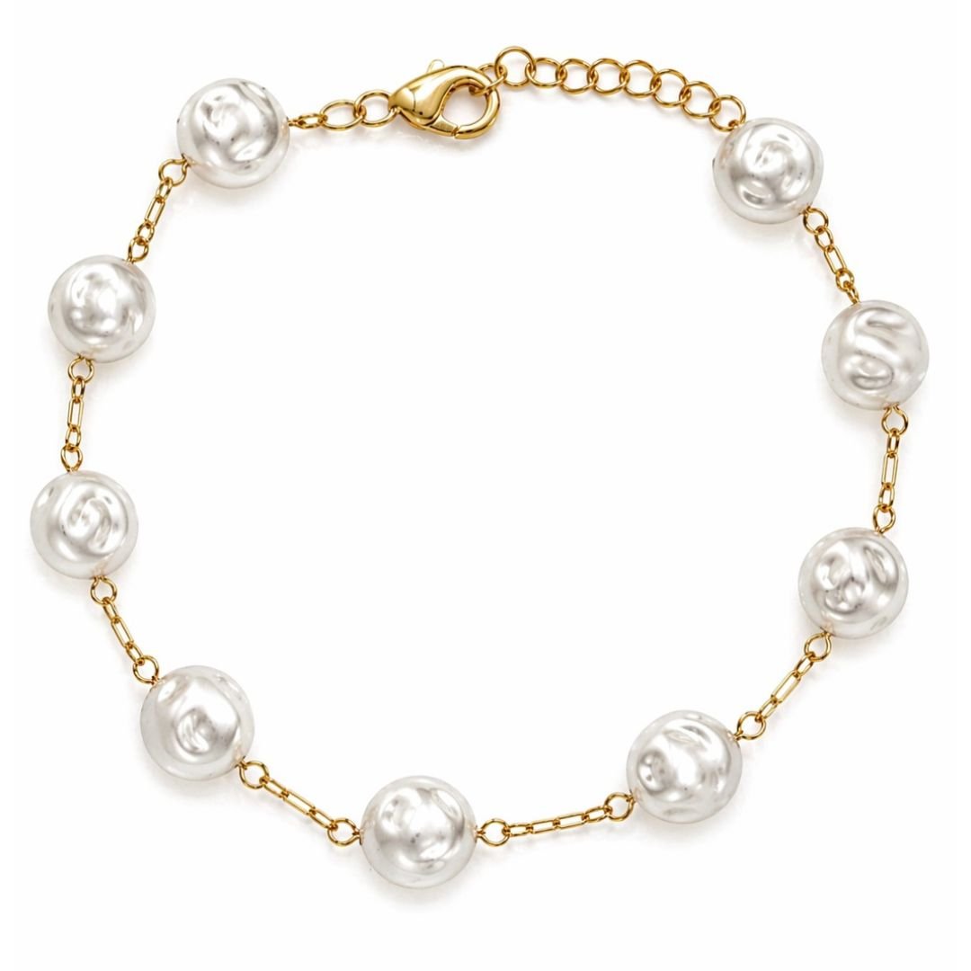 Pulseira Pérola Barroca Semi Joia