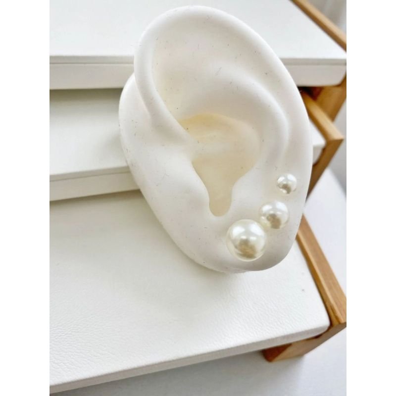 Trio de Brinco Pérola Semi jóia