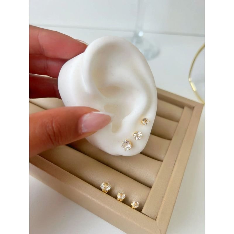 Trio de Brinco Ponto de Luz